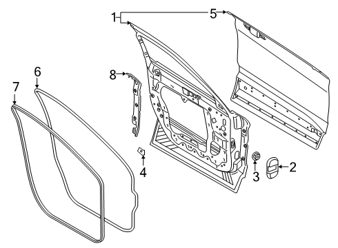 2020 Ford Explorer Front Door Diagram