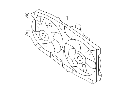 2007 Ford Five Hundred Cooling System, Radiator, Water Pump, Cooling Fan Diagram