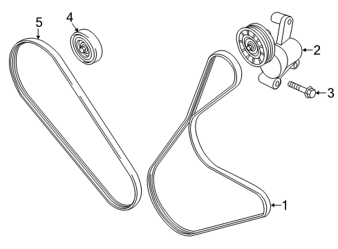 2019 Ford Edge Belts & Pulleys Diagram