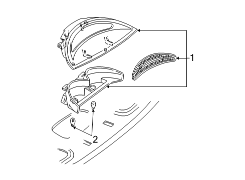 2004 Mercury Sable High Mount Lamps Diagram