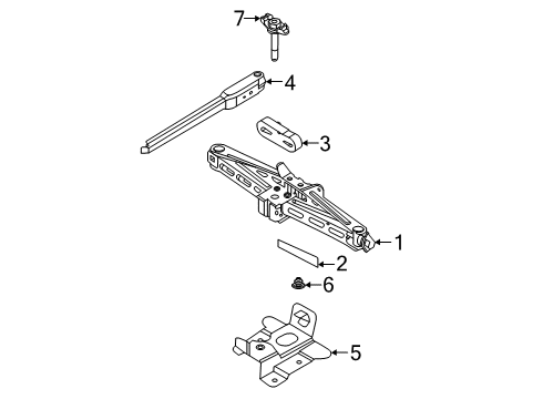 2021 Ford Escape PLATE - MOUNTING Diagram for HP5Z-1424-G