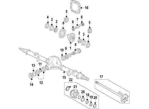 2017 Ford Transit-250 Drive Shaft Assembly Diagram for CK4Z-4R602-AM