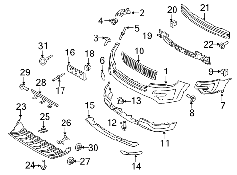 2017 Ford Explorer Panel Diagram for FB5Z-17626-DA