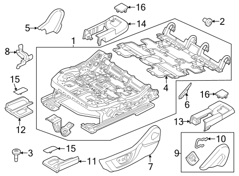 2024 Ford Mustang Tracks & Components Diagram