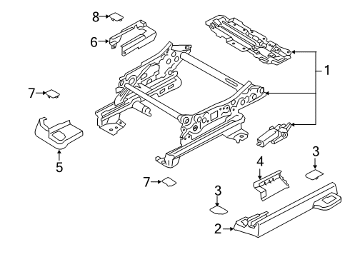 2021 Lincoln Corsair Tracks & Components Diagram 1 - Thumbnail