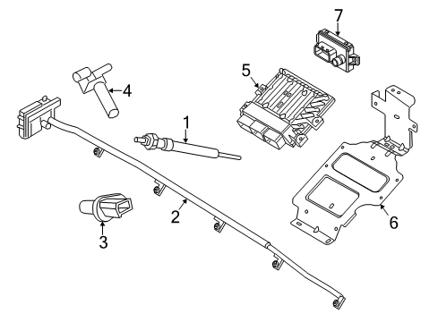 2018 Ford Transit-250 Ignition System - Diesel Controls Diagram