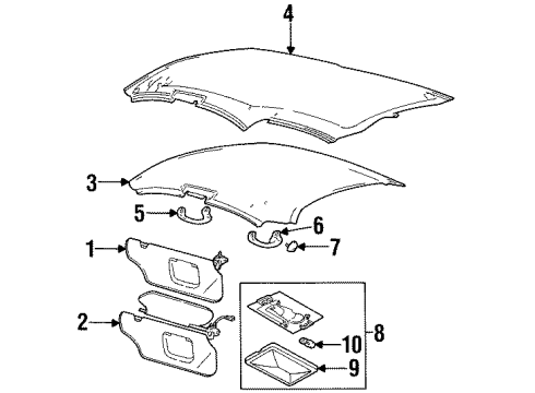 1998 Ford Taurus LENS Diagram for F6DZ-13783-A