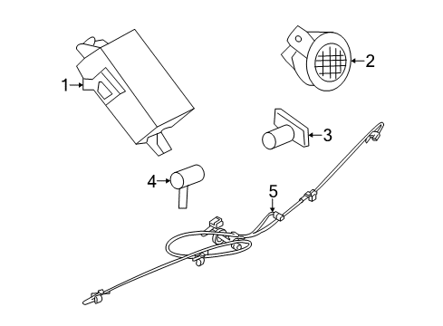 2012 Lincoln MKX Parking Aid Diagram 2 - Thumbnail