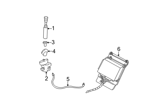 2000 Mercury Sable Antenna & Radio Diagram 1 - Thumbnail