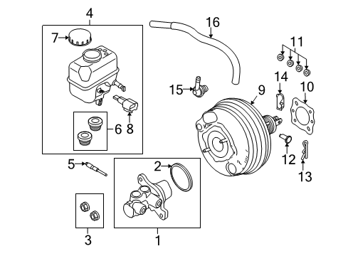 2011 Ford Mustang Hydraulic System, Brakes Diagram