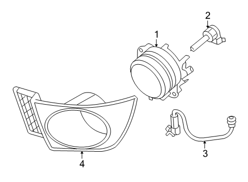 2006 Ford Focus Front Lamps - Fog Lamps Diagram