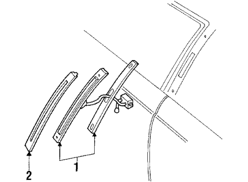 1985 Ford LTD Exterior Lamps Diagram