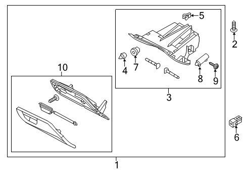 2017 Ford Focus Glove Box Diagram 3 - Thumbnail