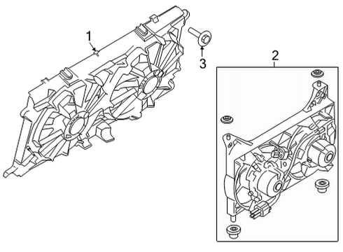 2021 Ford F-150 Cooling System, Radiator, Water Pump, Cooling Fan Diagram 2 - Thumbnail