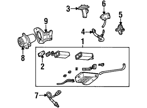 1998 Lincoln Continental Valve Assembly Diagram for E7TZ-9H465-B