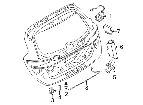 2017 Lincoln MKC Camera - Parking Diagram for EJ7Z-19G490-A