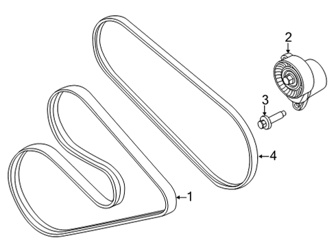 2021 Ford F-150 Belts & Pulleys Diagram 3 - Thumbnail