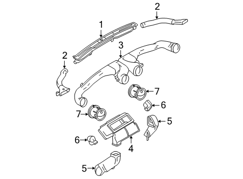 2007 Ford Mustang Ducts Diagram