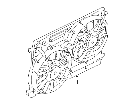 2018 Lincoln MKC Cooling System, Radiator, Water Pump, Cooling Fan Diagram 2 - Thumbnail