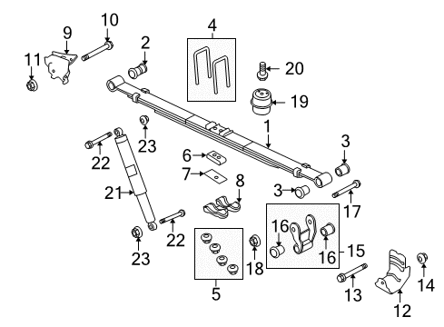 2014 Ford F-150 Nut And Washer Assembly - Hex. Diagram for -W705518-S900