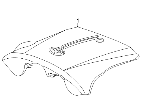 2005 Ford Crown Victoria Engine Appearance Cover Diagram