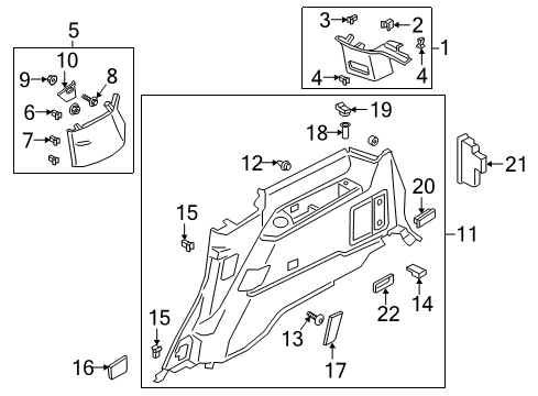 2024 Ford Expedition COVER - ACCESS HOLE Diagram for JL1Z-78312A28-AK