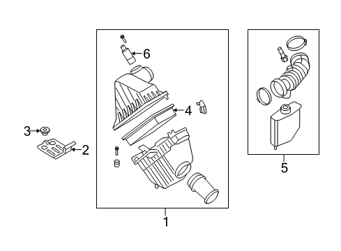 2007 Ford Freestyle Cleaner Assembly - Air Diagram for 6F9Z-9600-AB