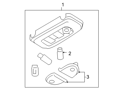 2008 Ford F-150 Interior Lamps Diagram 4 - Thumbnail