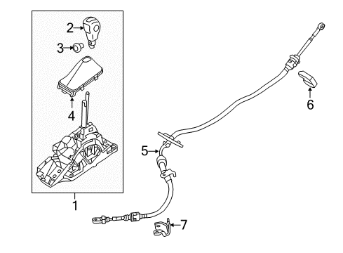 2012 Ford Edge Shifter Housing Diagram