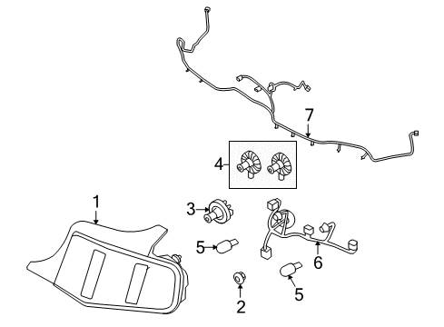 2014 Ford Mustang Tail Lamps Diagram