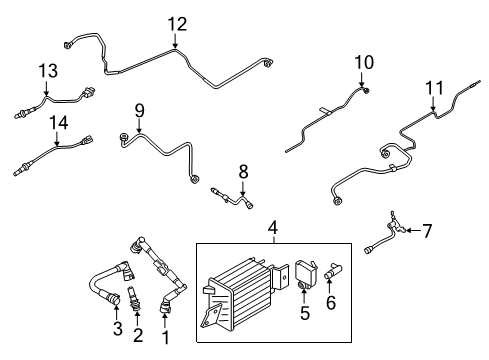 2020 Ford Expedition VALVE ASY Diagram for KL1Z-9D333-A