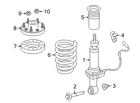 2010 Lincoln Navigator Shocks & Components - Rear Diagram 2 - Thumbnail