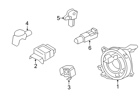 2012 Ford Focus Air Bag Components Diagram 3 - Thumbnail