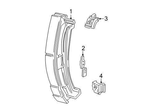 2008 Ford Ranger Side Panel & Components Diagram