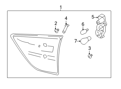 2014 Ford C-Max Tail Lamps Diagram