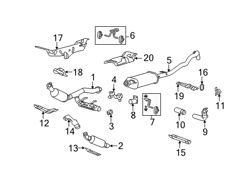 2011 Ford Expedition Exhaust Components Diagram