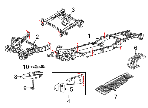 2012 Ford F-150 Kit-Frame Rail Repair Rear Diagram for 9L3Z-17N775-A