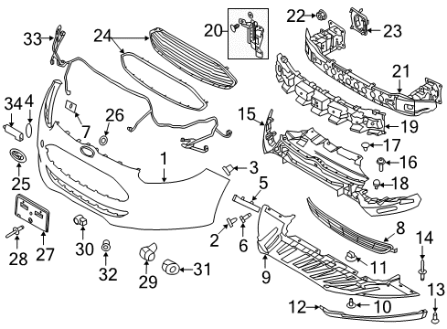 2013 Ford Focus Module - Parking Aid System Diagram for CV6Z-19H405-A