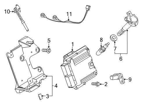 2015 Ford Mustang Module - Engine Control - EEC Diagram for FR3Z-12A650-ERB