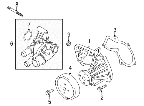 2019 Ford Fusion Water Pump Diagram 1 - Thumbnail