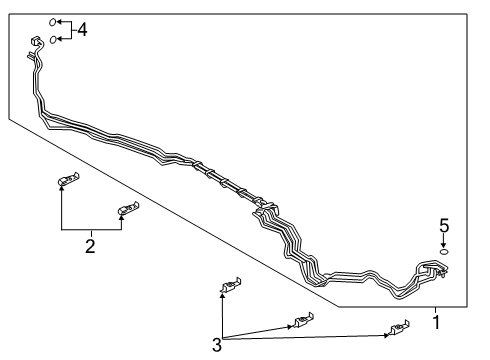 2020 Ford Explorer Rear A/C Lines Diagram