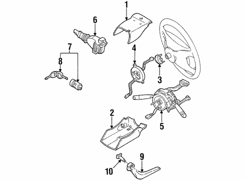 1996 Mercury Mystique Switches Diagram 1 - Thumbnail