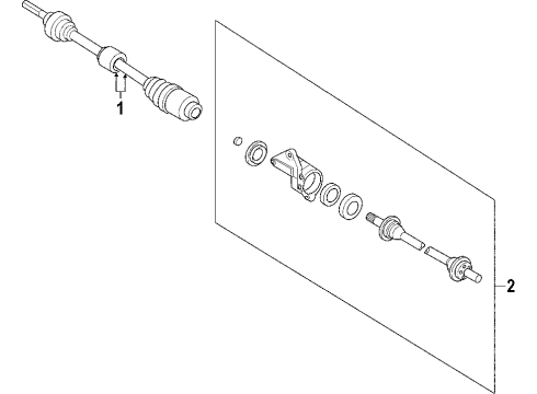 2009 Ford Fusion Front Axle Shafts & Joints, Drive Axles Diagram