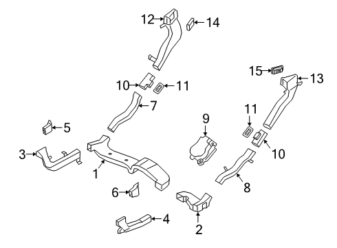 2023 Ford Transit Connect Ducts Diagram