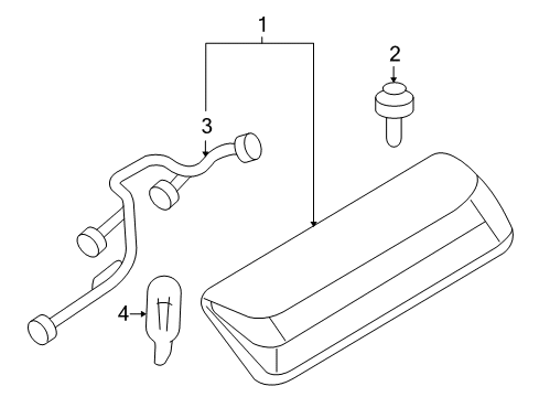 2008 Ford Explorer Sport Trac High Mount Lamps Diagram