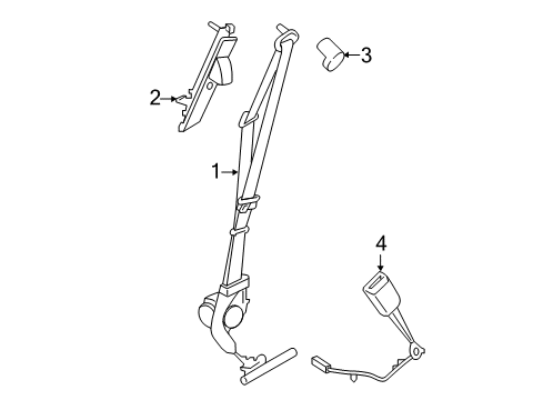 2019 Ford Edge Adjuster - Seat With Height Adjust Diagram for GT4Z-54602B82-AB