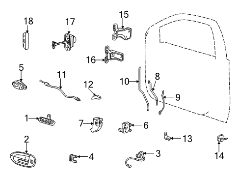 2003 Ford Taurus Switch Assembly Diagram for 2F1Z-11654-BAA