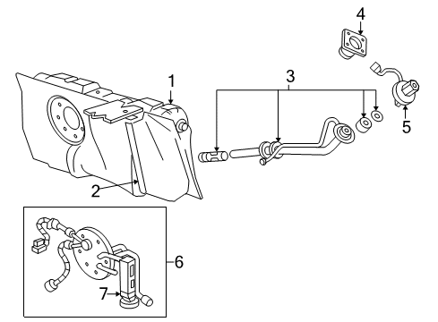 2003 Mercury Grand Marquis Fuel System Components Diagram