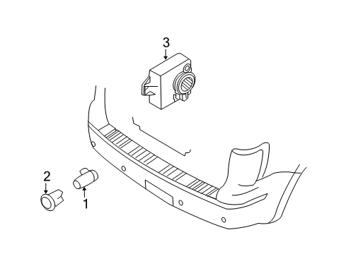 2011 Ford Escape Parking Aid Diagram 2 - Thumbnail