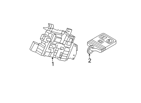 2011 Ford F-250 Super Duty Anti-Theft Components Diagram 1 - Thumbnail